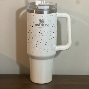 Stanley White Speckled Travel Mug